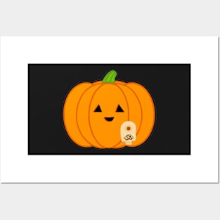 Jack-o’-lantern with Ostomy Bag Posters and Art